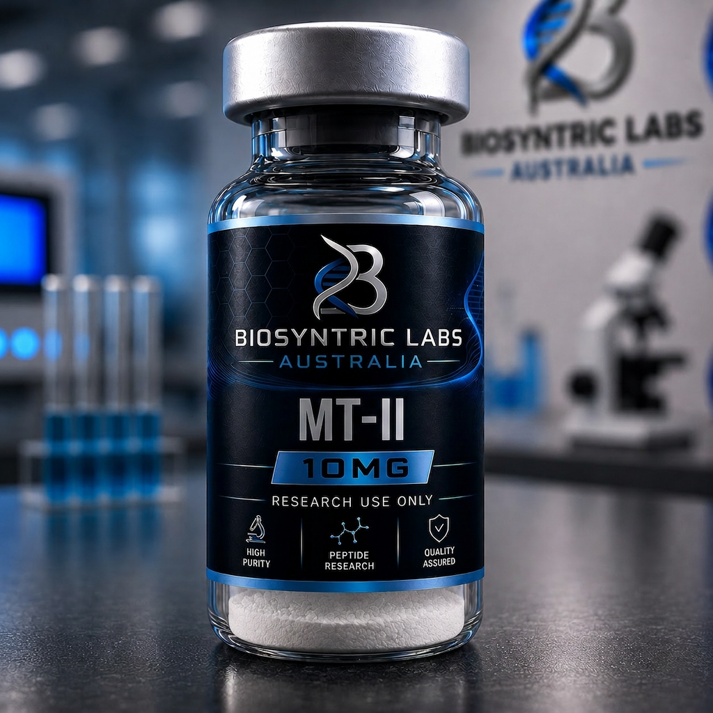 MT-II research material vial supplied by BioSyntric Labs Australia
